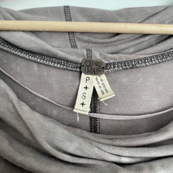 We The Free Free People Cosmo Cowl Neck Shirt Size Small - Picture 8 of 9